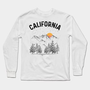 California State Vintage Retro Long Sleeve T-Shirt